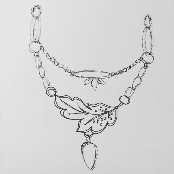Rose Gold Phoenix Brooch