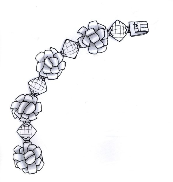 Diamond Cascade Bracelet - Image 2